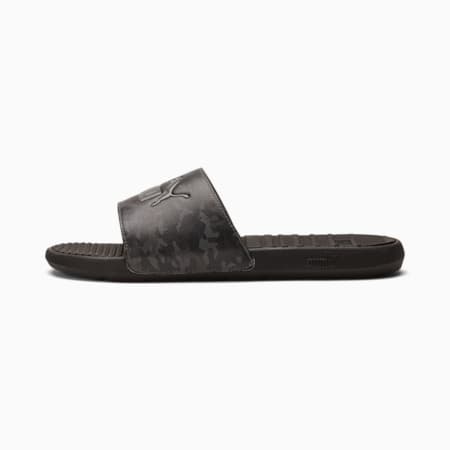 Cool Cat Camo Men's Slides, Asphalt-Puma Black-QUIET SHADE, small