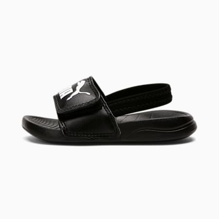 Popcat 20 Backstrap Babies' Sandals, Puma Black-Puma White, small-AUS