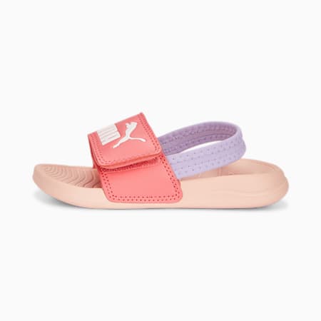 Popcat 20 Backstrap Babies' Sandals, Loveable-Vivid Violet-Rose Dust, small-DFA