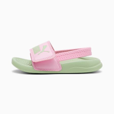 Popcat 20 Backstrap Babies' Sandals, Pink Lilac-Pure Green, small-AUS