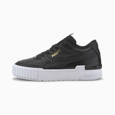 puma white cali leather trainers