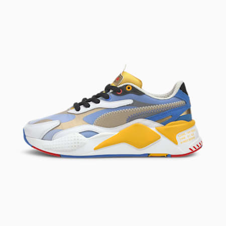 PUMA x SONIC RS-X³ Color Youth Trainers, Puma White-Golden Rod, small-SEA