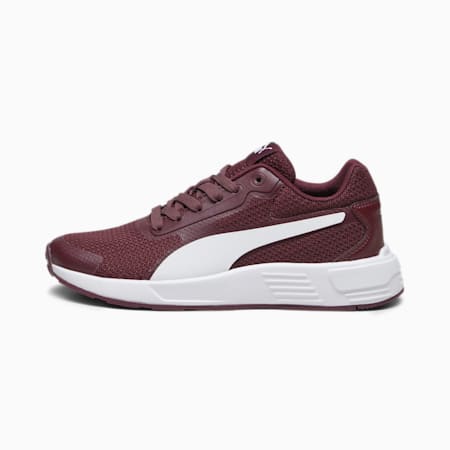 Taper Youth Trainers, Dark Jasper-PUMA White, small-SEA