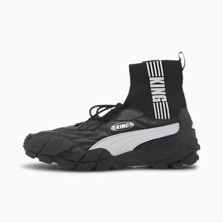 puma black and grey shoes
