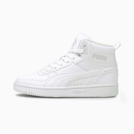 Baskets Rebound JOY enfant et adolescent, Puma White-Puma White-Limestone, small-DFA