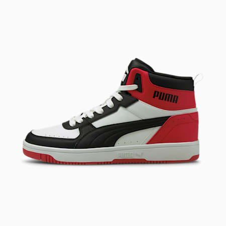 Rebound JOY sneakers, Puma White-Puma Black-High Risk Red, small