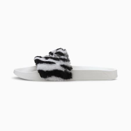 puma fluffy sliders womens