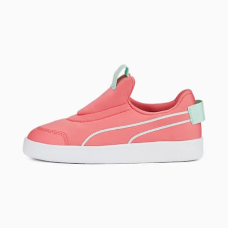 Sepatu Trainer Anak-Anak Courtflex v2 Slip-On, Loveable-Minty Burst-PUMA White, small-IDN