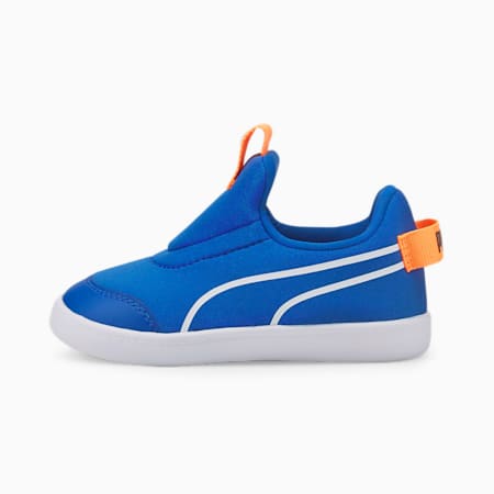 Courtflex v2 Slip-On Babies' Trainers, Victoria Blue-Puma White, small-SEA