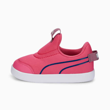 Courtflex v2 Slip-On Babies' Trainers, Sunset Pink-Sodalite Blue, small-THA