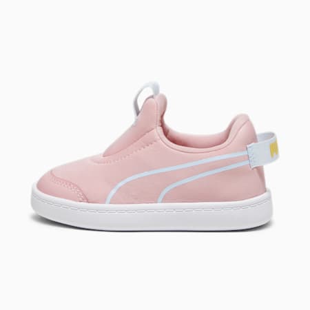 Courtflex v2 Slip-On Babies' Trainers, Peach Smoothie-Icy Blue, small-SEA