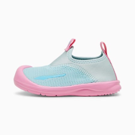 Aquacat Shield Kids' Sandals, Turquoise Surf-Bright Aqua-Fast Pink, small