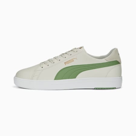 Serve Pro Lite Trainers, Vapor Gray-Dusty Green-PUMA Gold, small-SEA