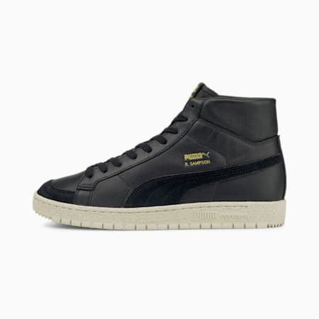 Ralph Sampson 70 Mid Archive Trainers, Puma Black-Ivory Glow, small