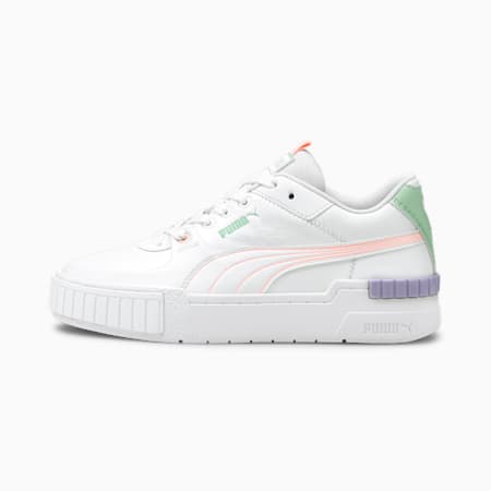 Cali Sport Pastel Mix Women's Trainers, Puma White-Elektro Peach-Mist Green-Light Lavender, small-SEA