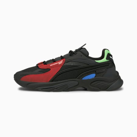 RS-Connect Lazer Trainers, Puma Black-High Risk Red, small