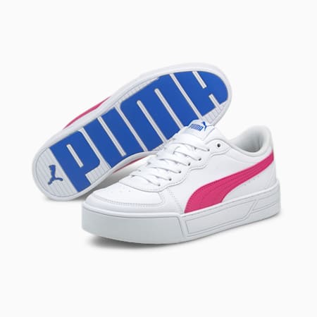 Skye Youth Sneakers, Puma White-Beetroot Purple-Future Blue, small-AUS