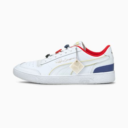 Ralph Sampson Lo Decor8 Trainers, Puma White-Yellow Pear-Elektro Blue, small-SEA