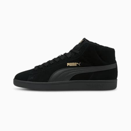 Smash v2 Mid Winter Trainers, Puma Black-Puma Black-Puma Team Gold, small-THA