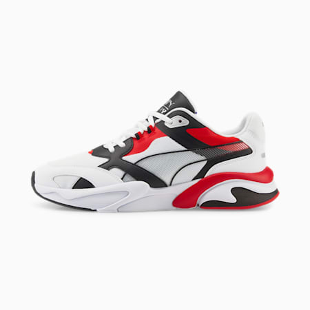 X-Ray Millennium Trainers, Puma White-Puma Black-High Risk Red, small-THA