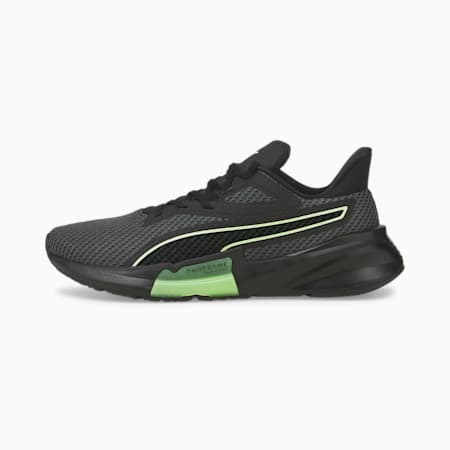 PWRFRAME Men's Training Shoes | Puma Black-Fizzy Lime | PUMA Shoes | PUMA