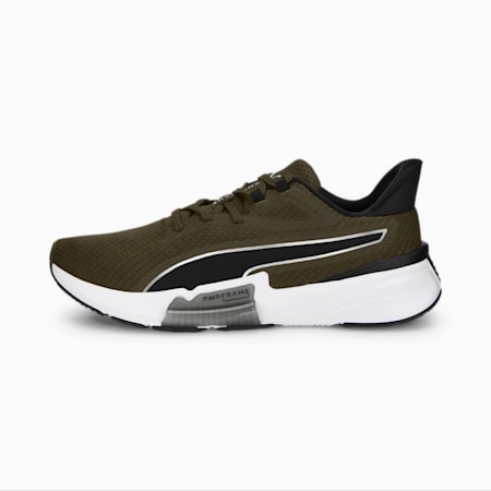 PWRFRAME Men's Training Shoes, Deep Olive-Puma Black, small-SEA