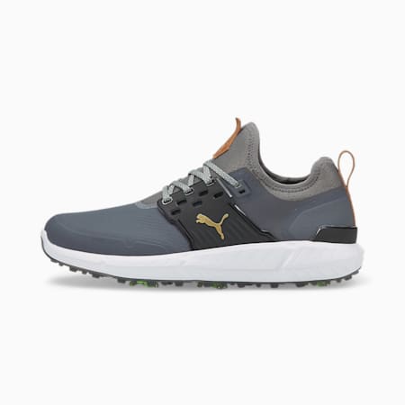 Scarpe da golf IGNITE ARTICULATE da uomo, QUIET SHADE-Puma Team Gold-Puma Black, small