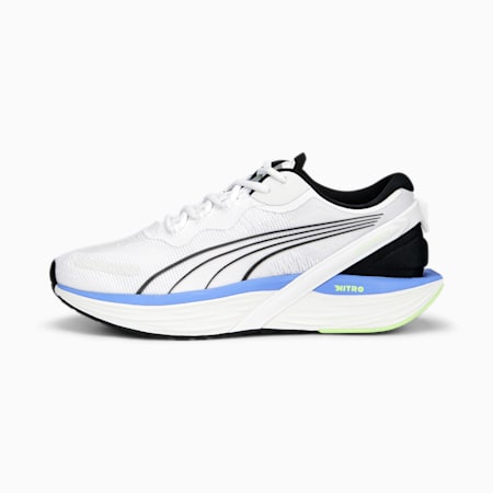 Run XX Nitro WNS Women's Running Shoes, PUMA White-PUMA Black-Elektro Purple, small-AUS