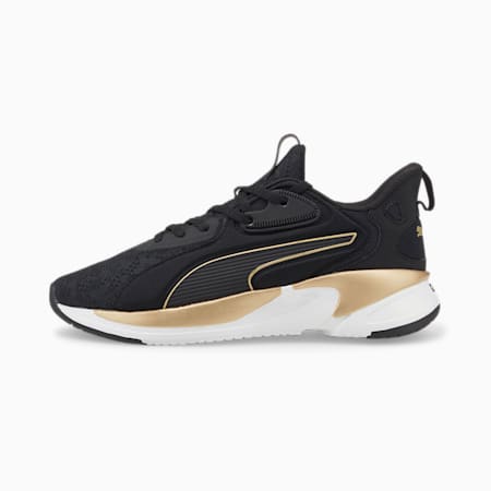 SOFTRIDE Premier Material Running Shoes Women, Puma Black-Puma Team Gold, small-PHL