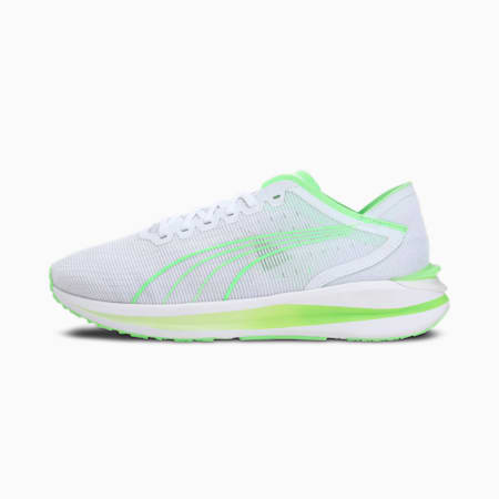 one8 Virat Kohli Electrify Nitro Turn Unisex Running Shoes, Puma White-Green Glare, small-IND