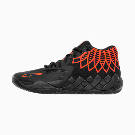 MB.01 Basketball Shoes, Puma Black-Red Blast, small-AUS