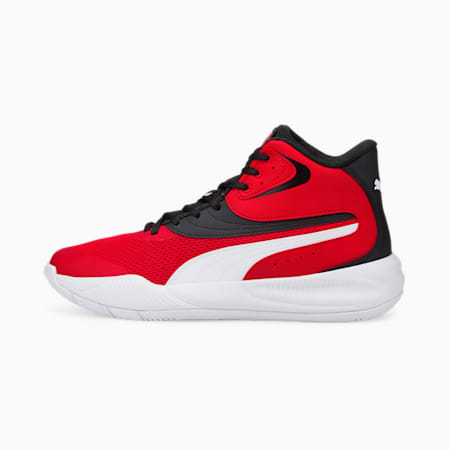 Triple Mid Basketball Shoes, High Risk Red-Puma Black, small