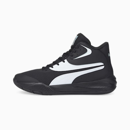 Triple Mid Basketball Shoes, Puma Black-Puma White, small