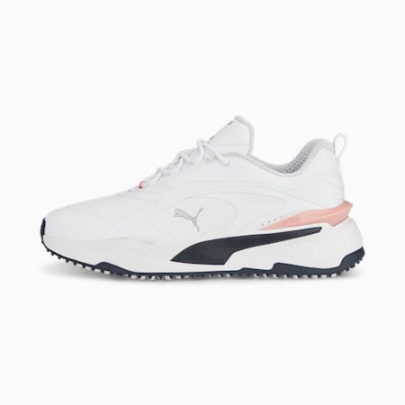 Chaussures de golf GS-Fast femme, PUMA White-Navy Blazer-Flamingo Pink, small