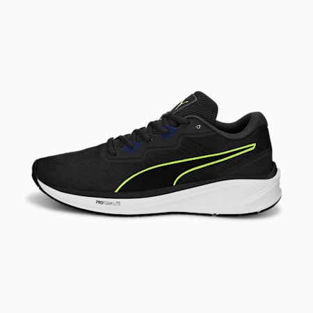 Aviator ProFoam Sky Running Shoes, Puma Black-Blazing Blue, small-SEA