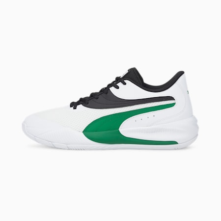 Triple Basketball Shoes, Puma White-Amazon Green, small-AUS