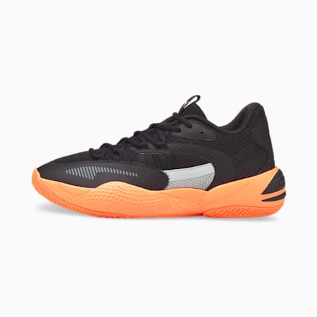 Court Rider 2.0 Basketball Shoes, Puma Black-Neon Citrus, small-PHL