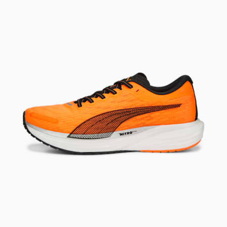 Deviate NITRO 2 Men's Running Shoes, Ultra Orange-PUMA Black, small-SEA