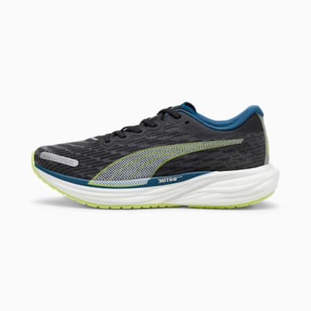 Deviate NITRO™ 2 Men's Running Shoes, PUMA Black-Ocean Tropic-Lime Pow, small-AUS