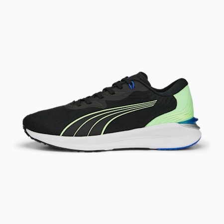 Electrify NITRO 2 Men's Running Shoes, PUMA Black-Fizzy Lime, small-AUS