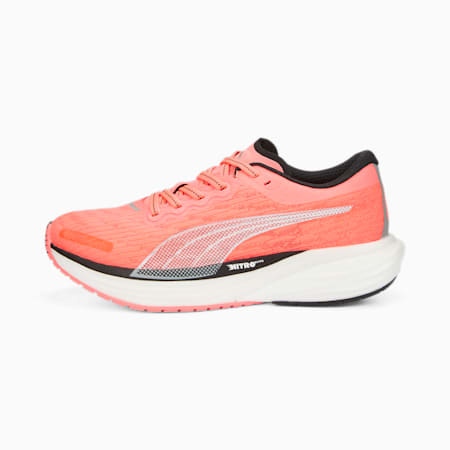 Deviate NITRO 2 Women's Running Shoes, Sunset Glow-Puma Black, small-AUS
