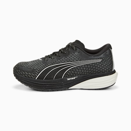 Deviate NITRO 2 WTR Running Shoes Men, Puma Black-Metallic Silver, small