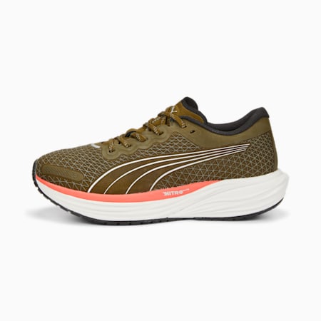 Deviate NITRO 2 WTR Running Shoes Women, Deep Olive-Salmon, small