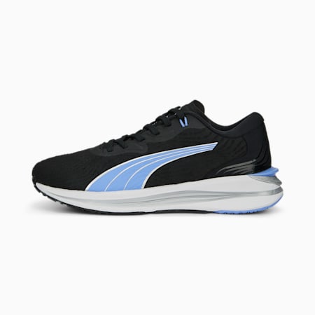 Sepatu Lari Wanita Electrify NITRO 2, PUMA Black-Elektro Purple-PUMA Silver, small-IDN