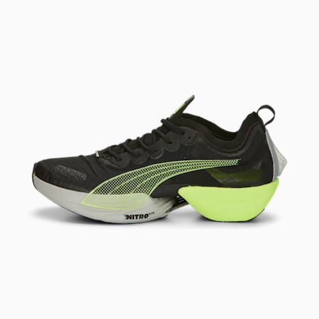 รองเท้าวิ่งผู้ชาย Fast-R NITRO Elite Carbon, Puma Black-Lime Squeeze, small-THA