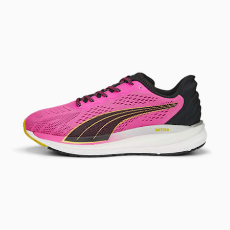 Magnify NITRO Surge Women's Running Shoes, Ravish-PUMA Black-Fresh Pear, small-AUS
