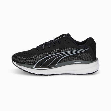 Chaussures de sport Magnify NITRO Knit Homme, Puma Black-CASTLEROCK-Puma White, small