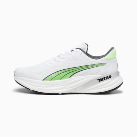 Magnify NITRO™ 2 Men's Running Shoes, PUMA White-Glacial Gray-Speed Green, small-AUS