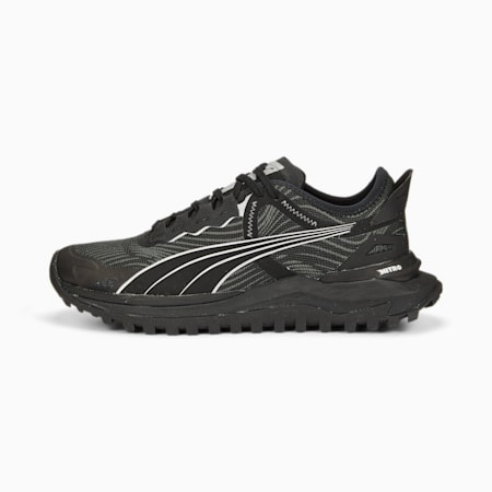 Voyage NITRO 2 Running Shoes Men, Puma Black-Metallic Silver, small-AUS