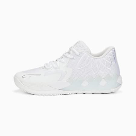 MB.01 Lo Basketball Shoes, Puma White-Silver, small